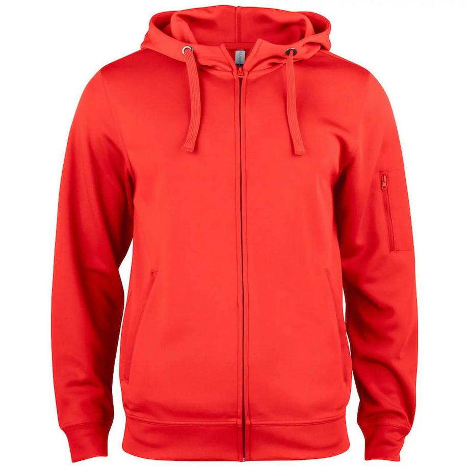 Basic Active Hoodie Mit Durchgehendem Reißverschluss