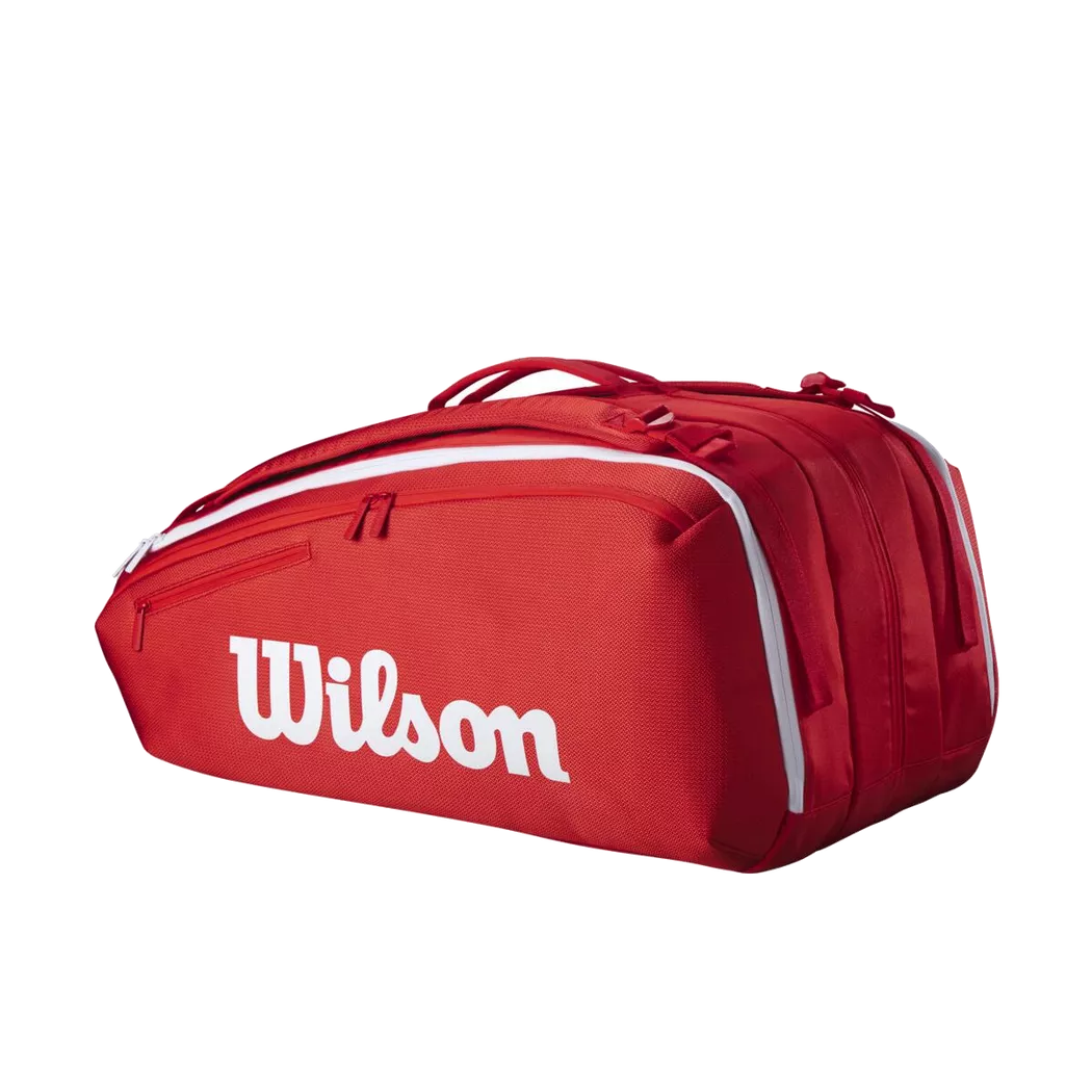 WILSON Tennistasche Super Tour Red Collection 12er rot