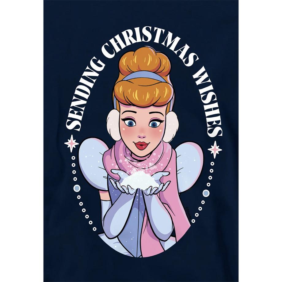 Cinderella  Sending Christmas Wishes Felpa Con Cappuccio 