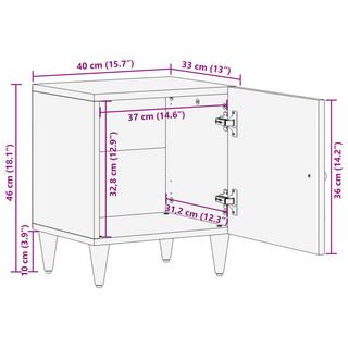 VidaXL comodino Legno  