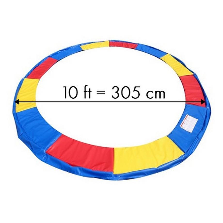 Pricenet  Bunte Federabdeckung für Trampolin 305 312 cm 10ft 