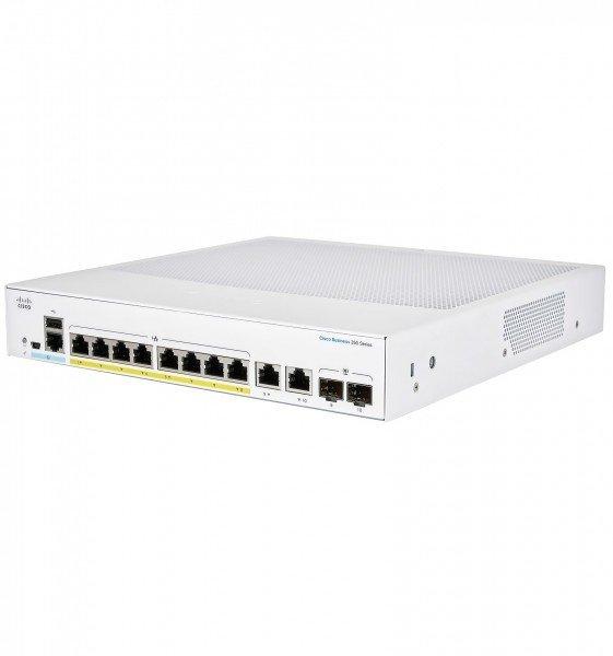 Cisco  PoE+ Switch CBS350-8FP-E-2G-EU 10 Port (10 Ports) 