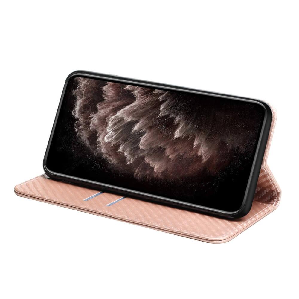 Cover-Discount  Galaxy S23 Fe - ÉTui Flip Look Carbone 