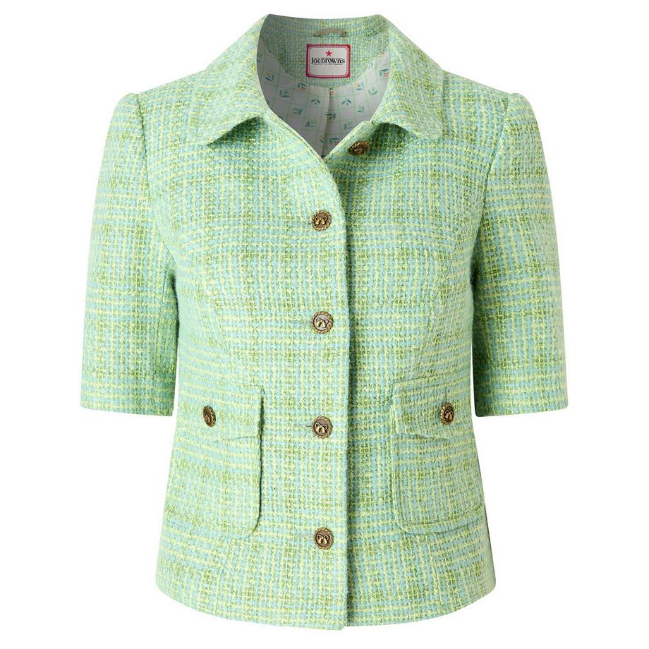 Joe Browns Kurzarm Knopfleiste Cropped Jacke  