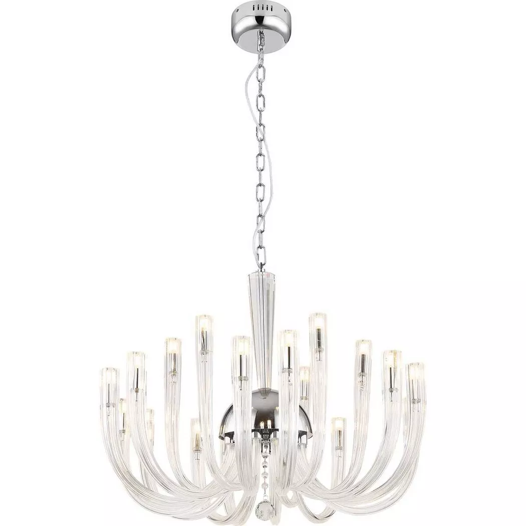 mutoni light – Hängeleuchte Akko Metall verchromt 18xG9, One Size