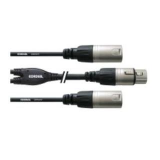 Cordial  Cordial CFY 0.3 FMM Audio-Kabel 0,3 m 2 x XLR (3-pin) XLR (3-pin) Schwarz 