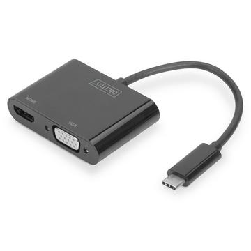 Digitus Adaptateur USB Type-C™ vers HDMI + VGA