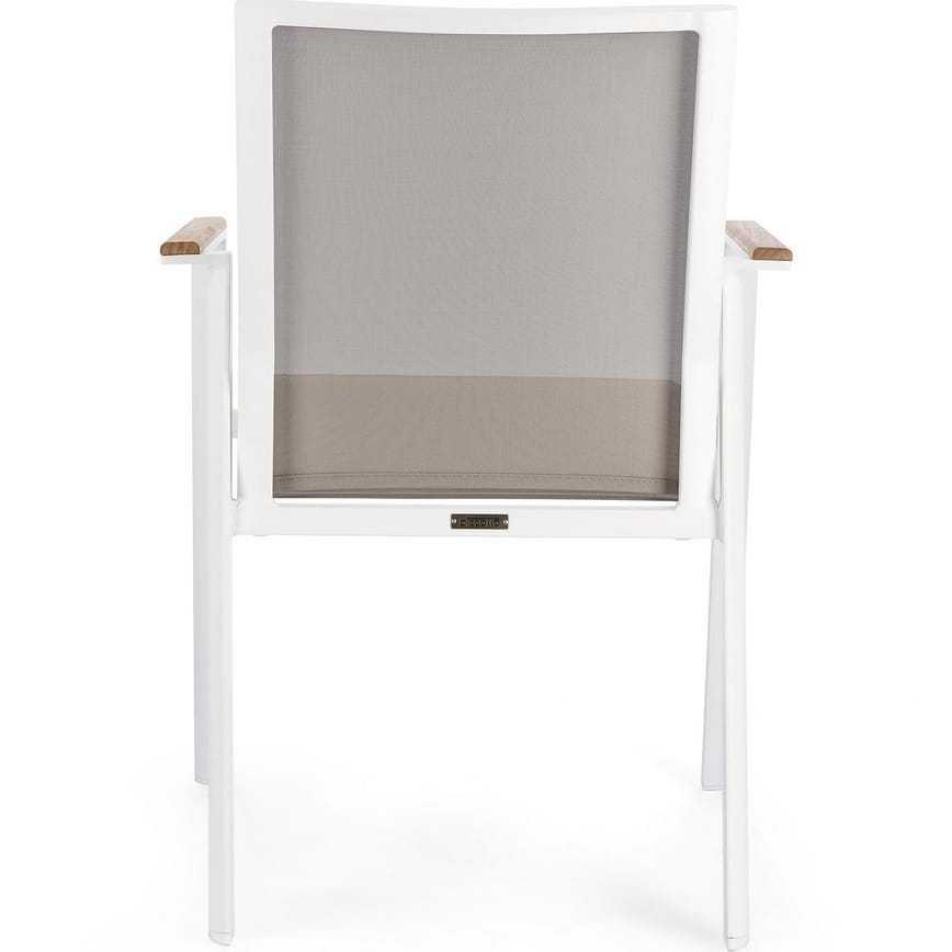 mutoni Fauteuil de jardin Cameron blanc  