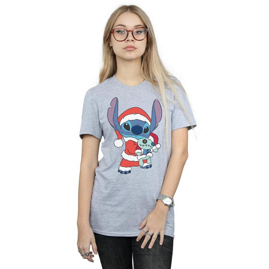 Disney Stitch Noël Père Noël T-Shirt  