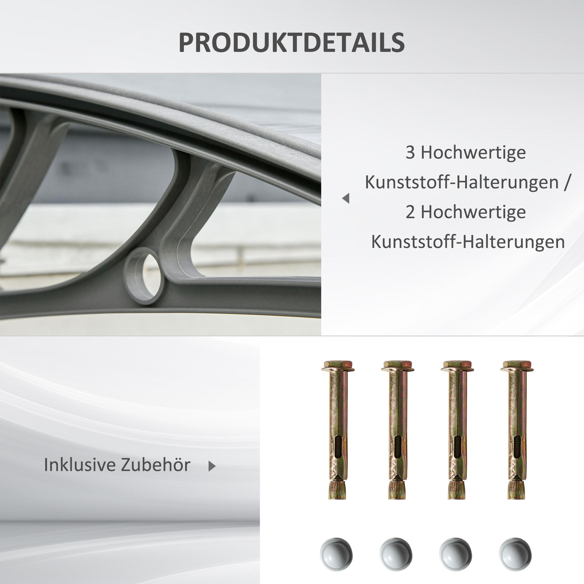 Outsunny Vordach für Haustür  