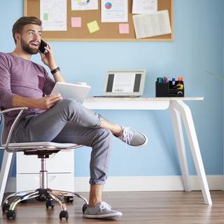 B2X Schreibtischorganisation in Lederoptik  