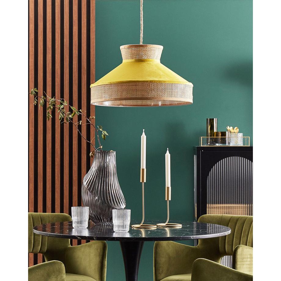 Beliani Lampe suspension en Rotin  BATALI  