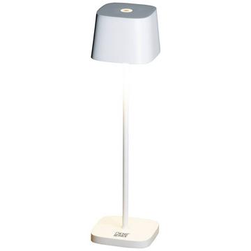 Capri Akku-Tischlampe 2.2 W Warmweiß Weiß