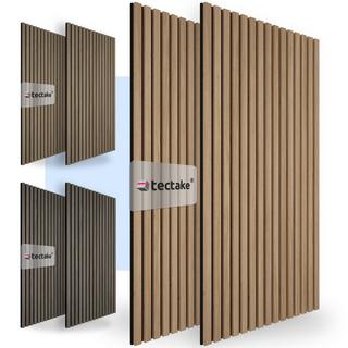 Tectake Set di 2 pannelli acustici Sonic Wall effetto legno  