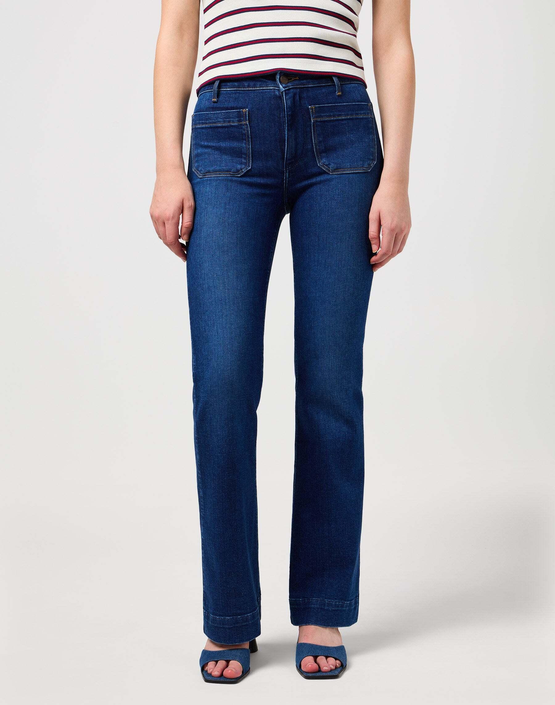 Wrangler Flare Mid Rise Jeans  