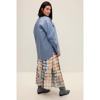 Studio Untold  Camicia di jeans dal taglio oversize con ricami, collo da camicia e maniche lunghe 