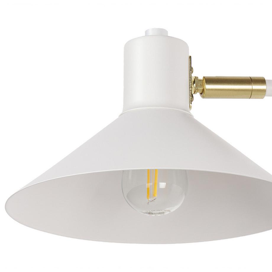 Beliani Wandlampe aus Stahl Minimalistisch BALIEM  