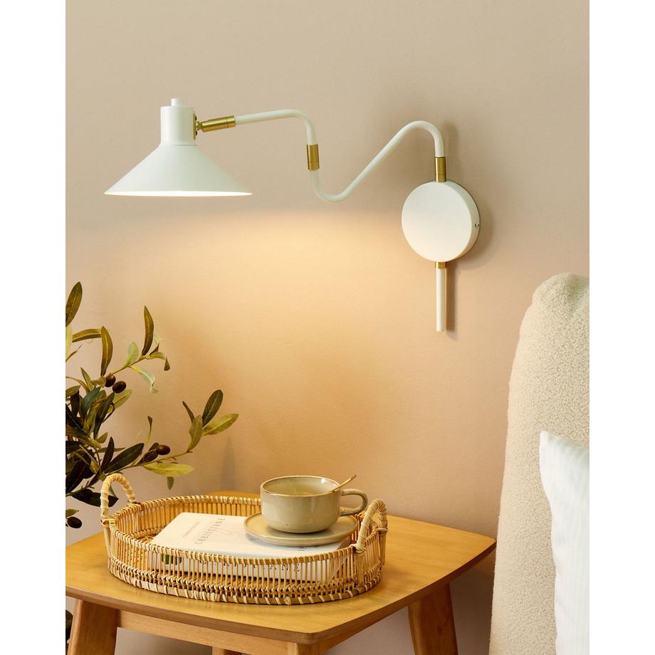 Beliani Wandlampe aus Stahl Minimalistisch BALIEM  