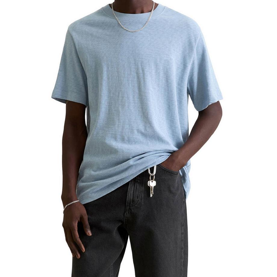 Marc O'Polo Denim T-shirt  Pack de 1 Confortable à porter-T-Shirt, SSL, Logo Print, Reg  