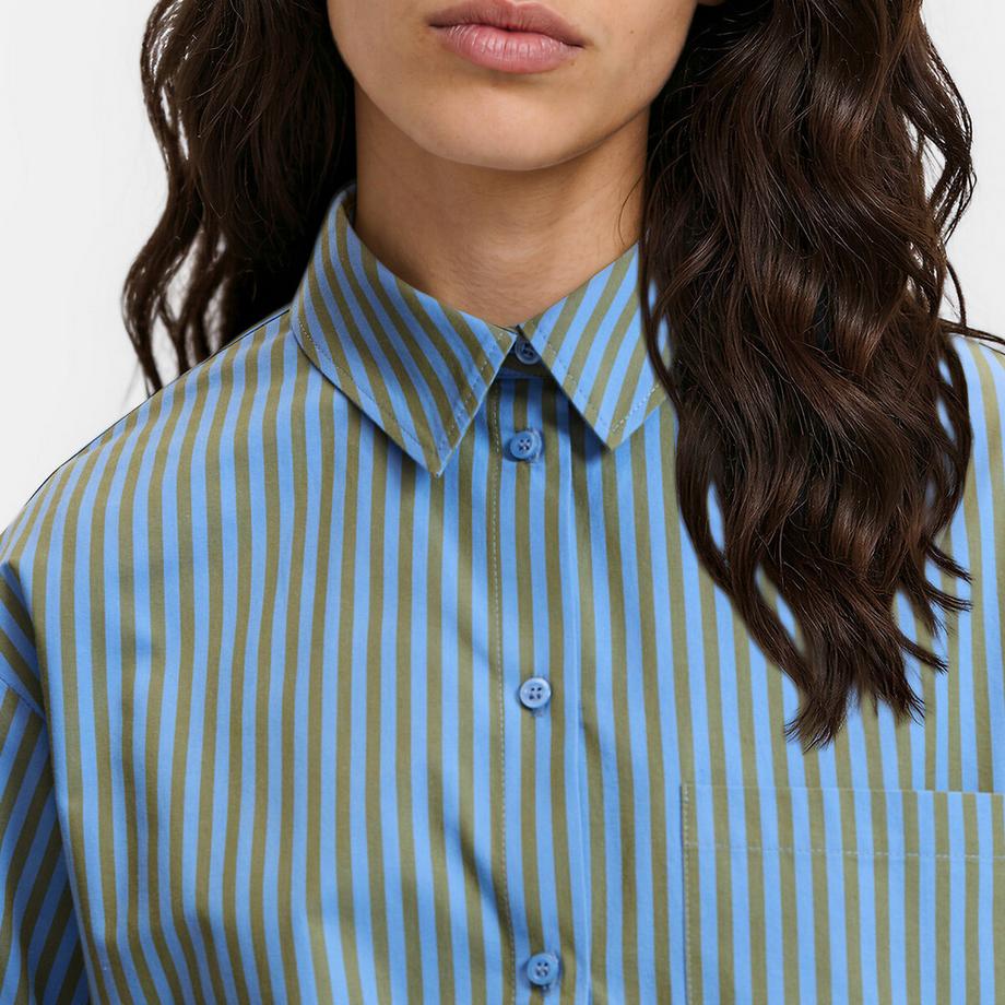 La Redoute Collections Gestreiftes Baumwollhemd  