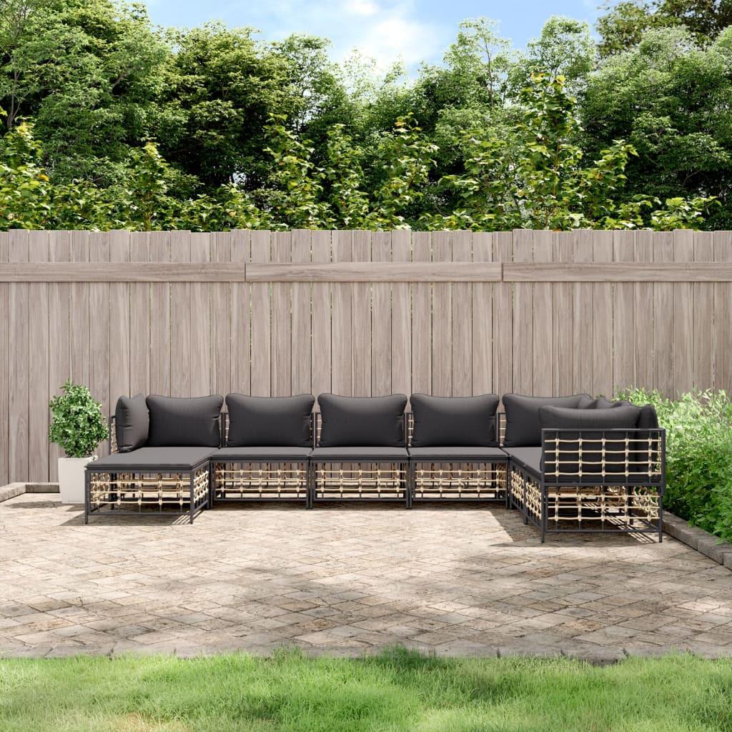 VidaXL Garten lounge set poly-rattan  