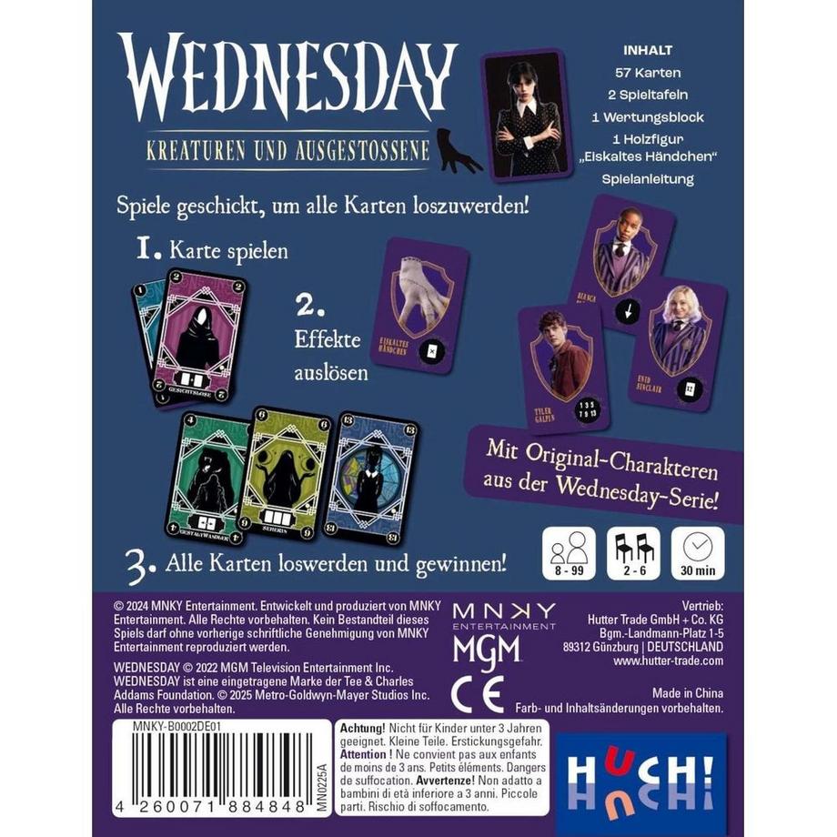 HUCH!  Kartenspiel Wednesday 