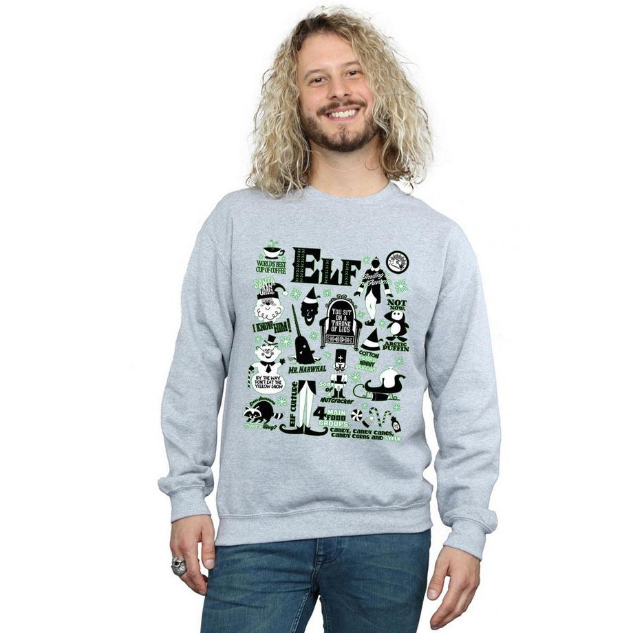 Elf Christmas Icons Sweatshirt  