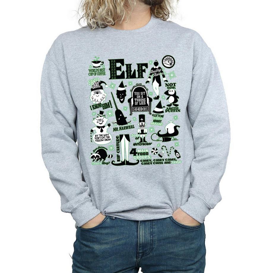 Elf Christmas Icons Sweatshirt  