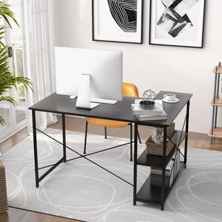 Northio Scrivania angolare con scomparti  