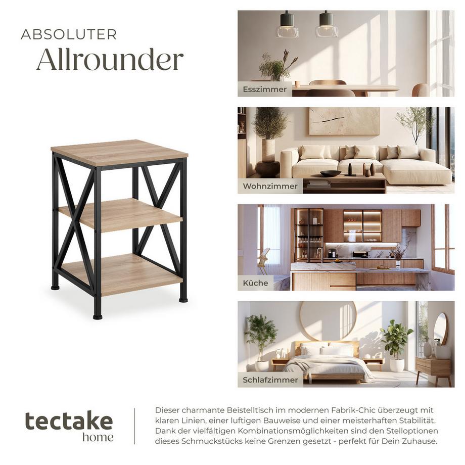 Tectake Tavolino Nottingham  Stile industriale  