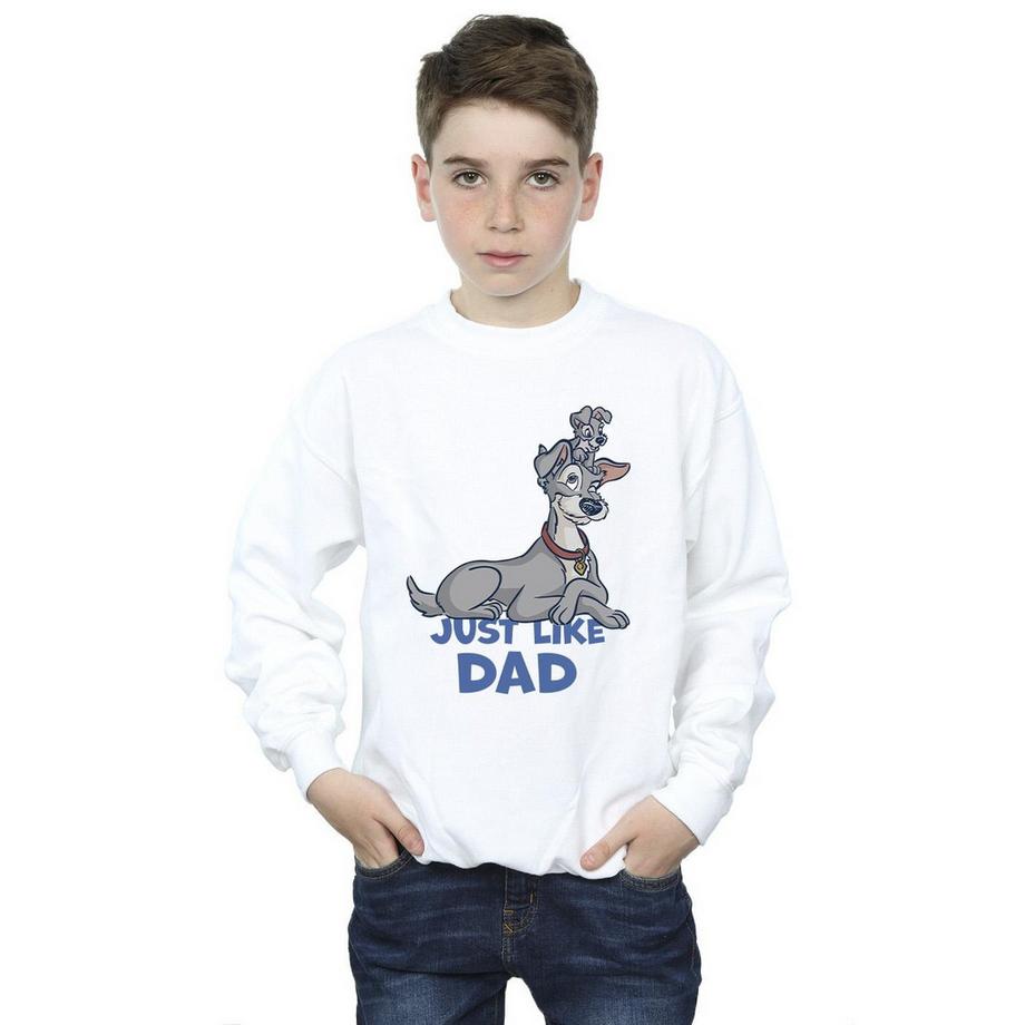 Disney  Lady And The Tramp Just Like Dad Sweatshirt 