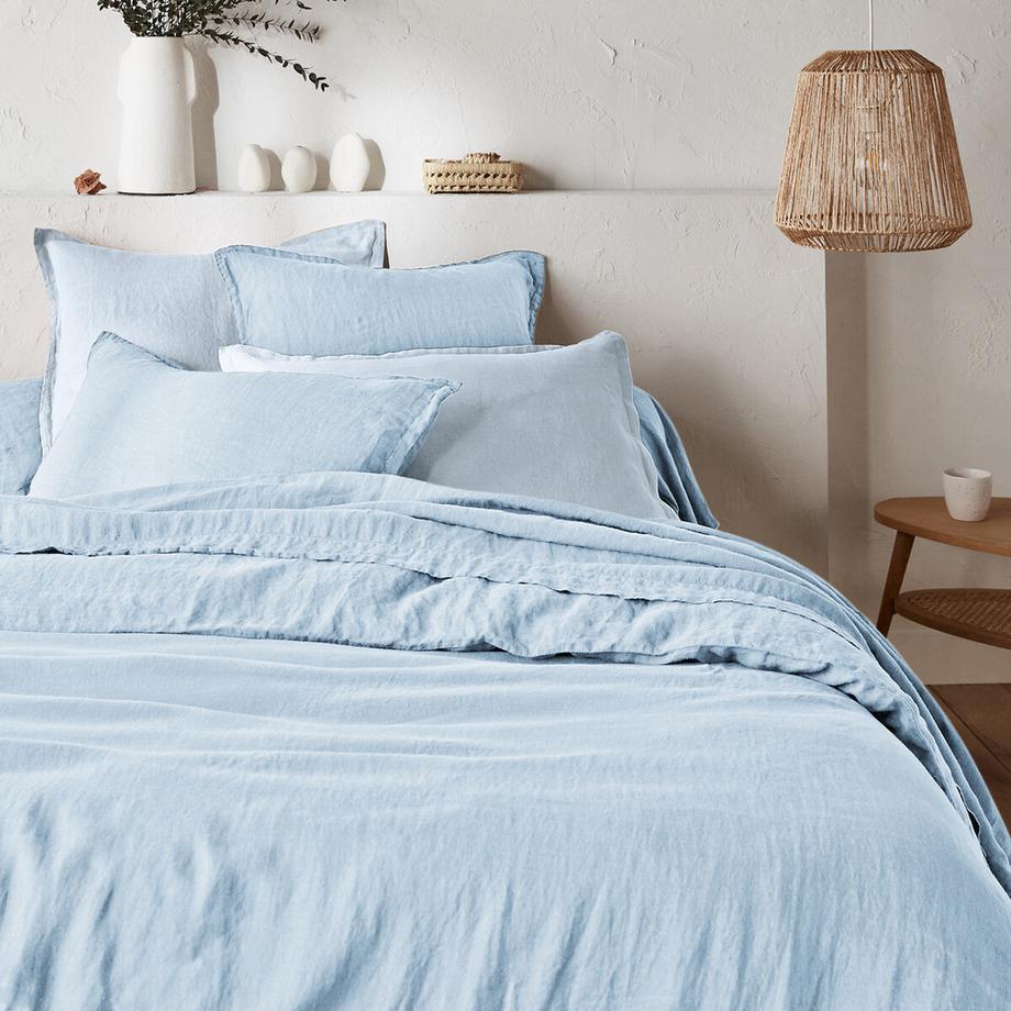 Housse de couette en lin lavé