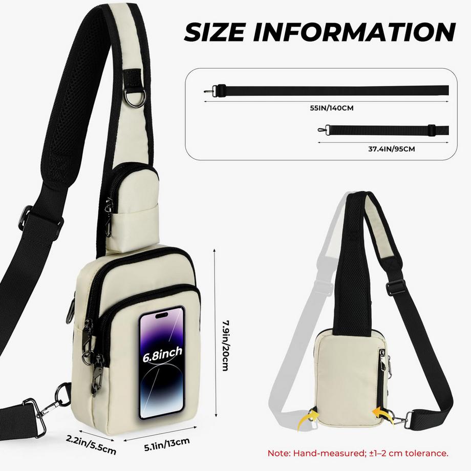 Only-bags.store Sac à Bandoulière Antivol avec Bretelle Réglable  