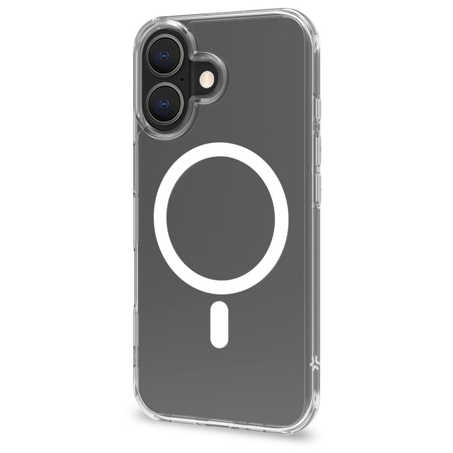 Celly  Gelskin Mag TPU Cover MagSafe kompatibles iPhone 16 Transparent 