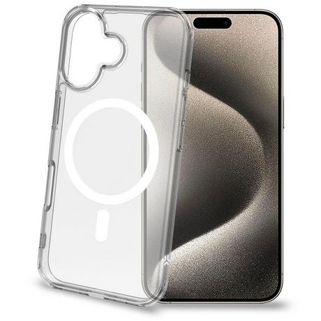 Celly  Gelskin Mag TPU Cover MagSafe kompatibles iPhone 16 Transparent 