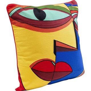 KARE Design Coussin Faccia Arte Colore Droite 50x50  