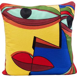 KARE Design Coussin Faccia Arte Colore Droite 50x50  