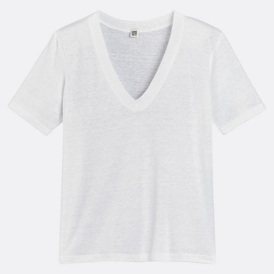 La Redoute Collections T-shirt Scollo a V Maniche Corte  