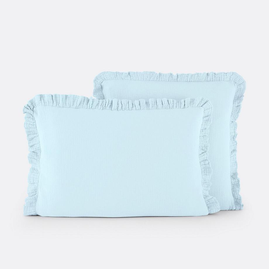 Kinder-Kopfkissenbezug Kumla aus Baumwoll-Musselin