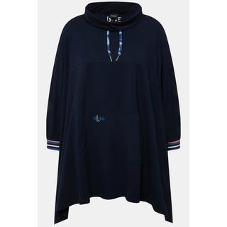 Ulla Popken  Poncho d'intérieur oversized, col montant et manches longues 