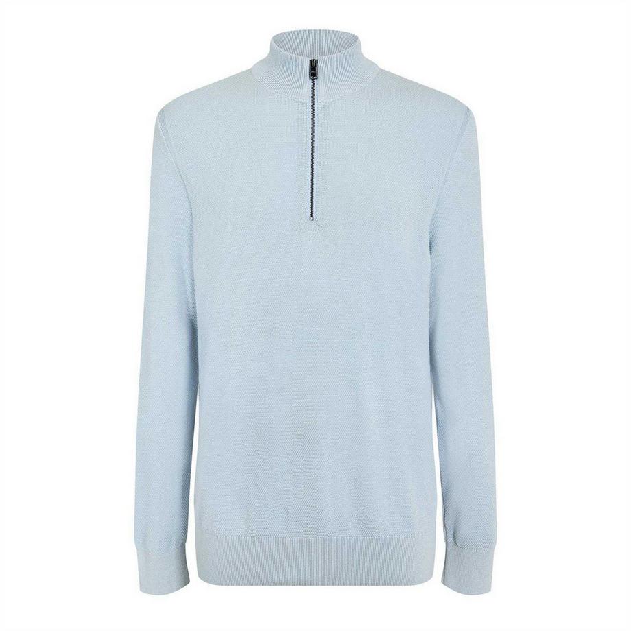 Ebrandop Maglione Lavorato A Maglia Mezza Cerniera