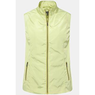 Ulla Popken  Gilet con collo alto, cuciture decorative e tasche con zip 