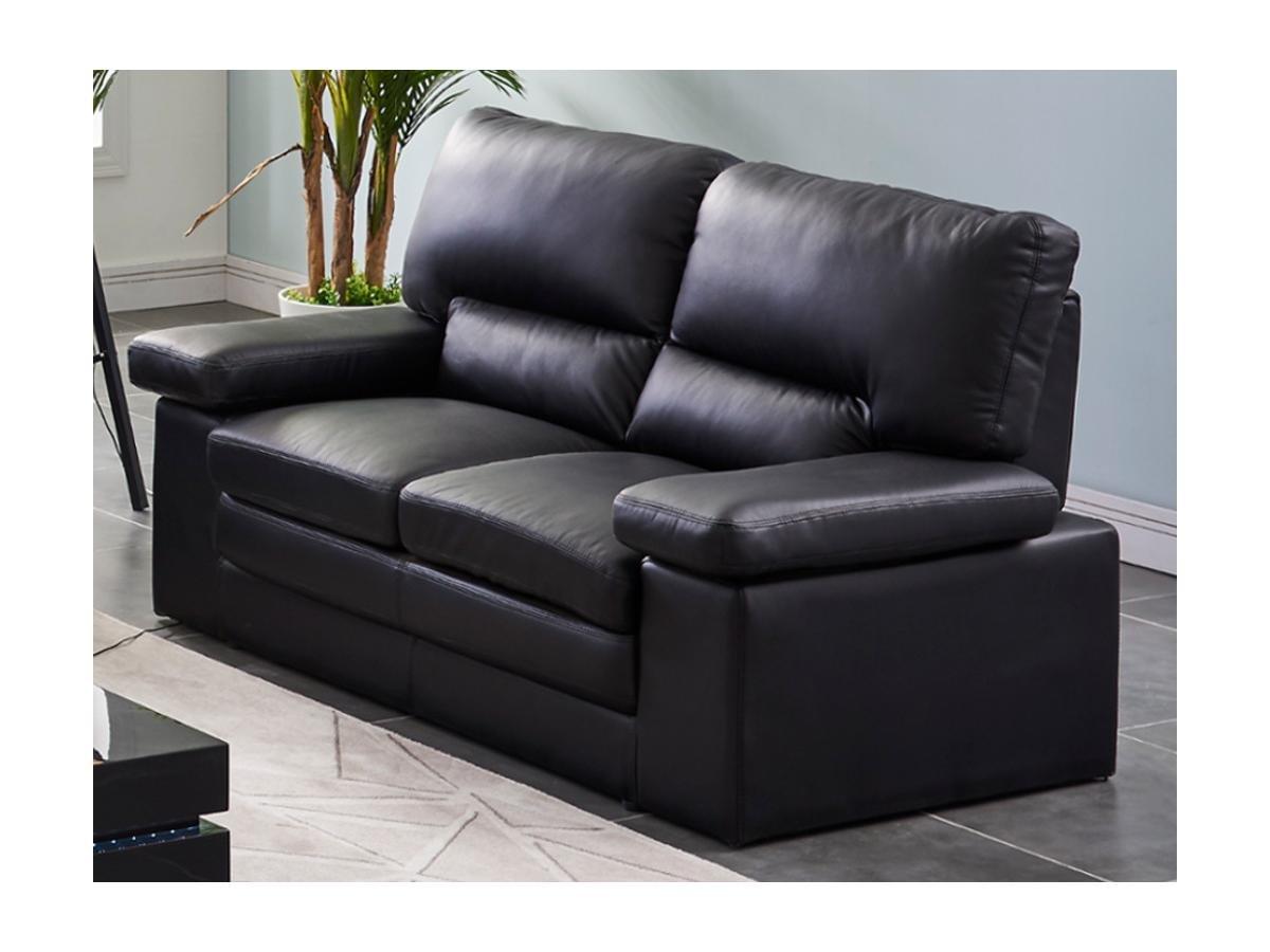 Vente-unique Couchgarnitur Leder 3+2 MIMAS Büffelleder  