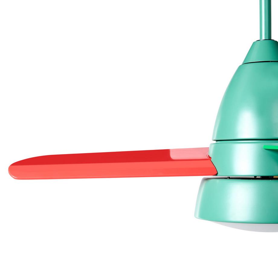 Beliani Ventilateur de plafond avec lampe en Métal  STRAWBERRY  