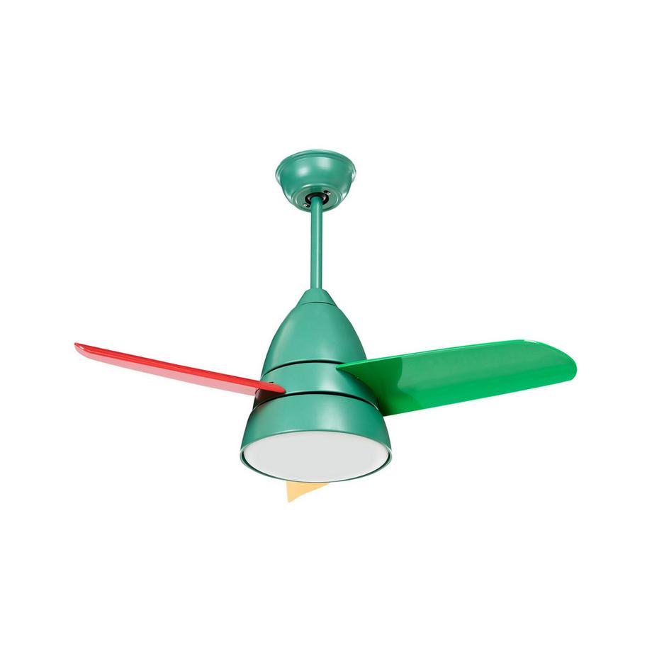Deckenventilator mit Licht aus Eisen Modern STRAWBERRY