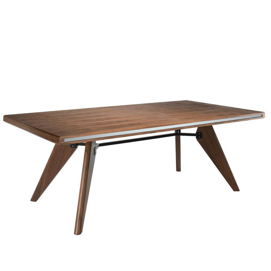 Esstisch Rechteckig Walnuss aus walnussfarbenes Holz