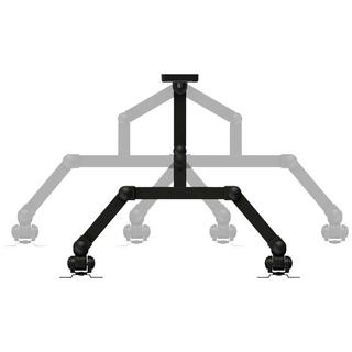 NewStar  1fach Monitor-Wandhalterung 25,4 cm (10) - 68,6 cm (27) Schwarz Neigbar, Schwenkbar 