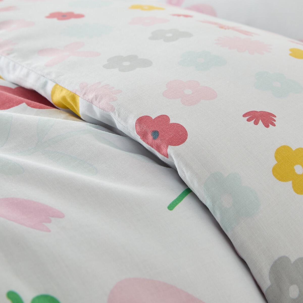 SO'HOME Parure de lit Fleurs avec taie d'oreiller rectangulaire  