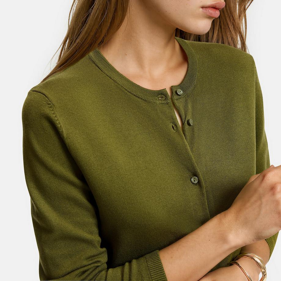 La Redoute Collections Cardigan a maglia con bottoni  