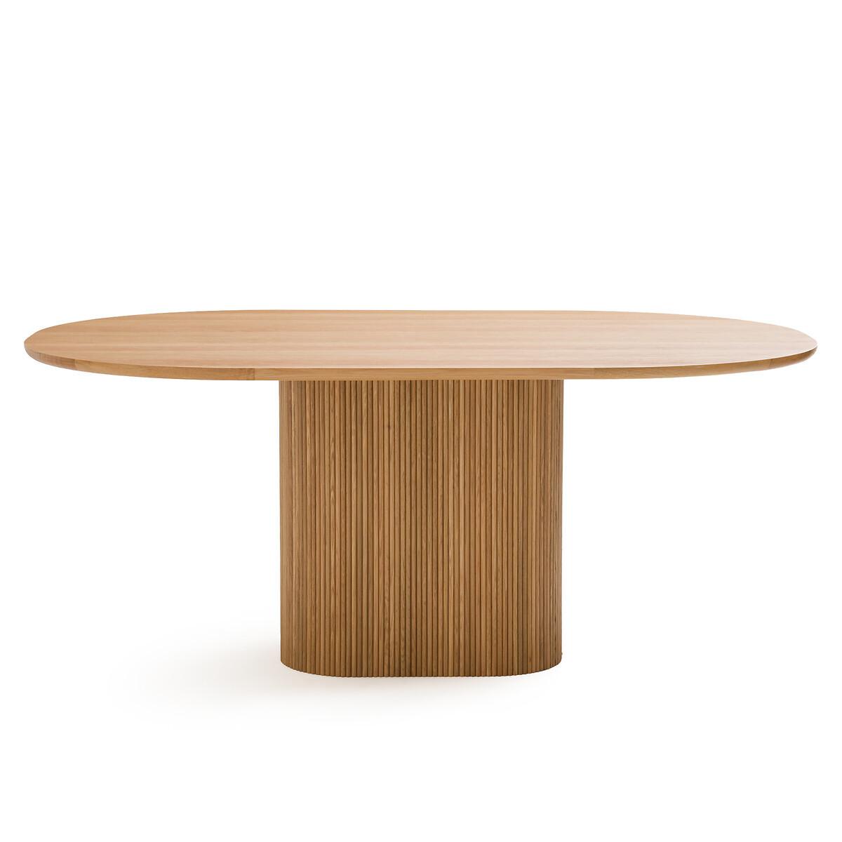 La Redoute Intérieurs Table à manger plaqué chêne 6/8 couverts  